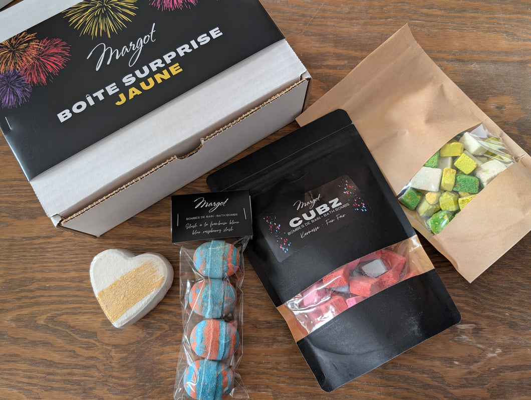 Boîte surprise - JAUNE
